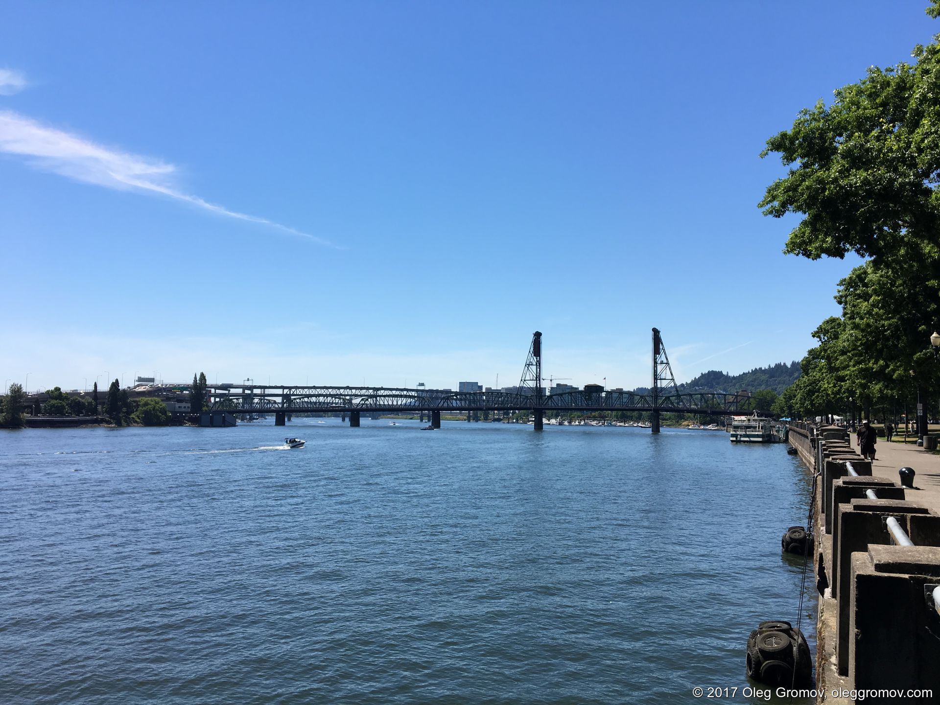 Несколько мостов через реку Willamette