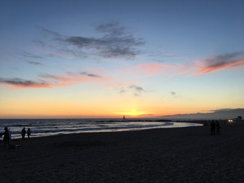Sunset in Santa Monica, CA
